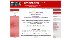 Desktop Screenshot of hyspares.fr